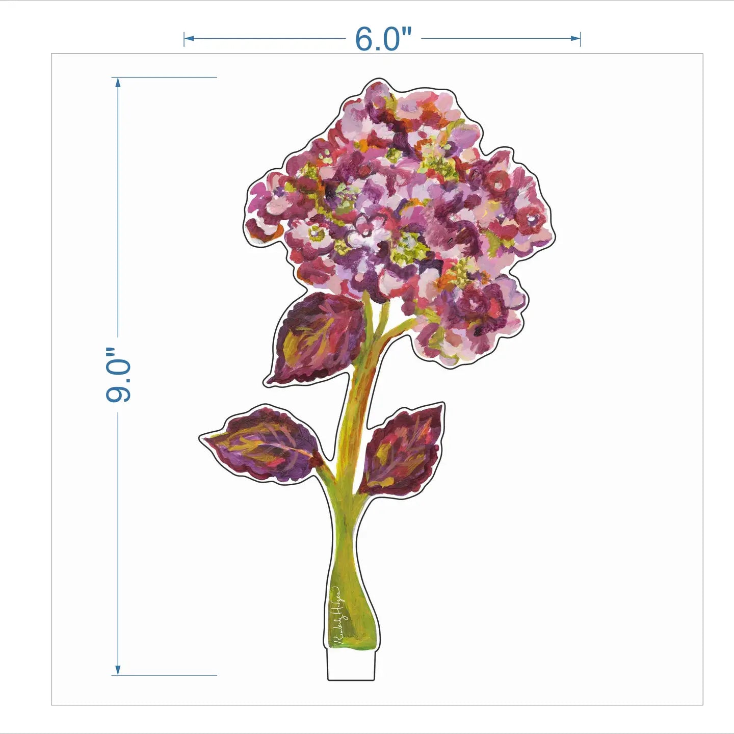 Acrylic Autumnal Hydrangea