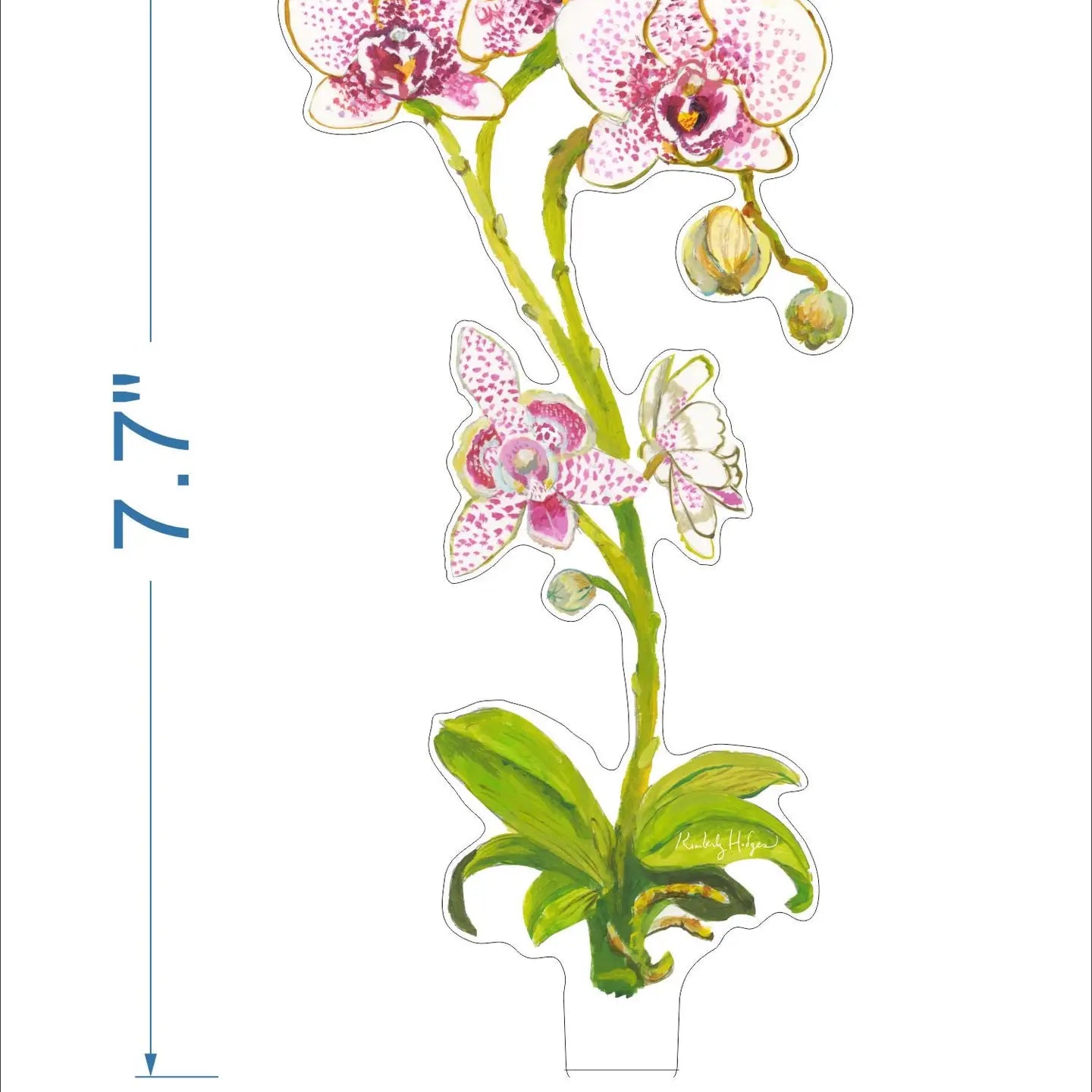 Acrylic Moon Orchid