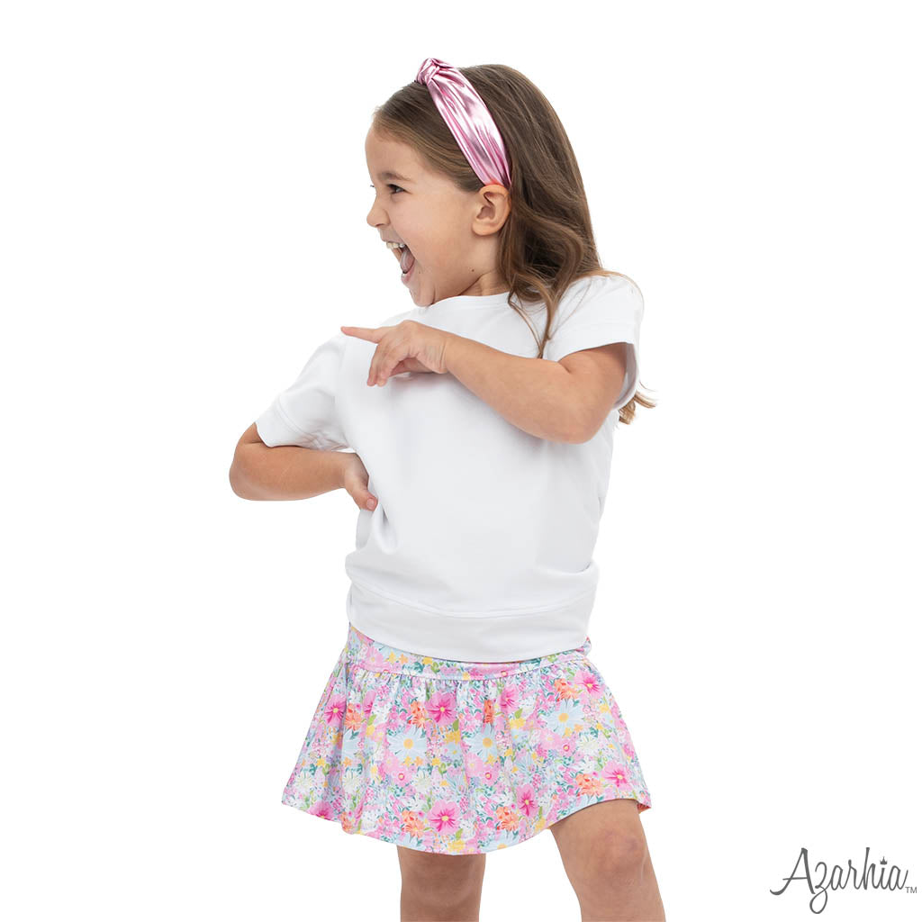 Gathered Skort- Petal Pop