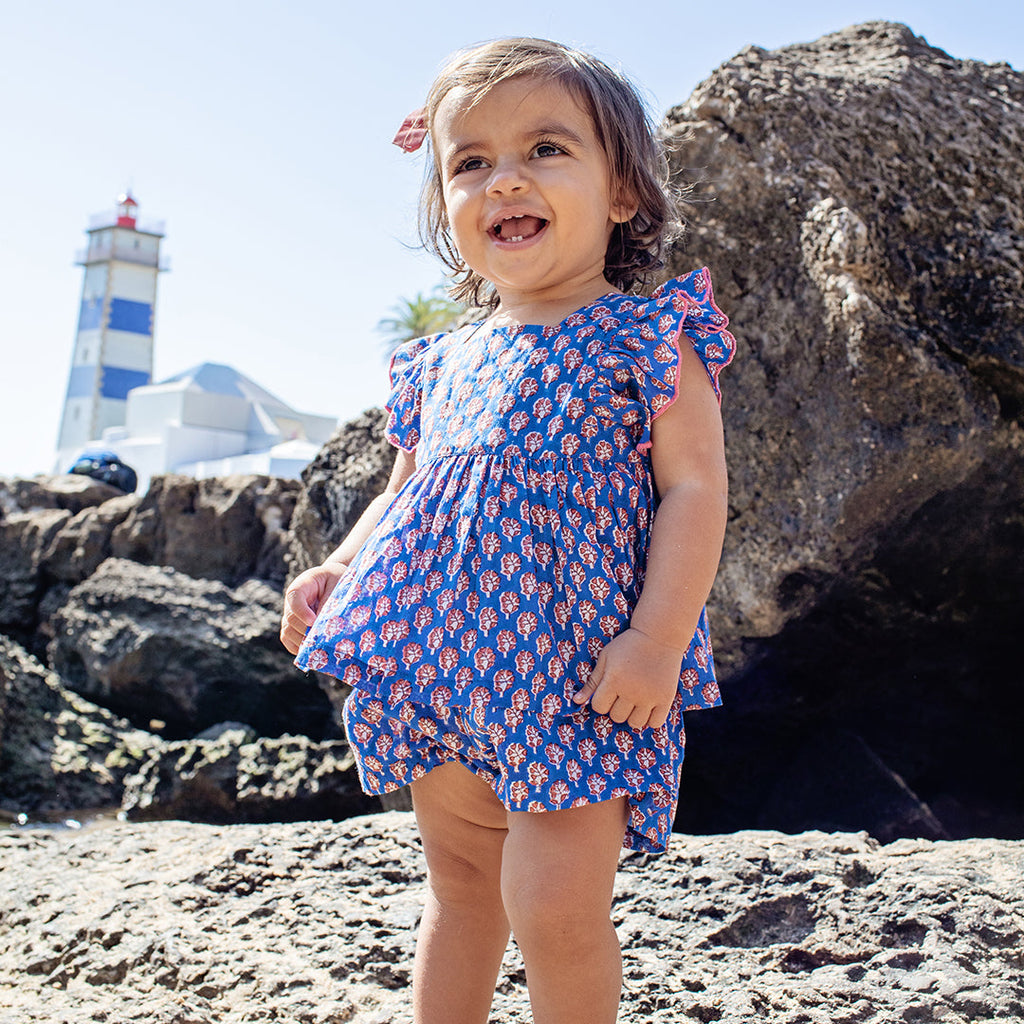 Elsie 2-Piece Set - Blue Lisbon Ditsy