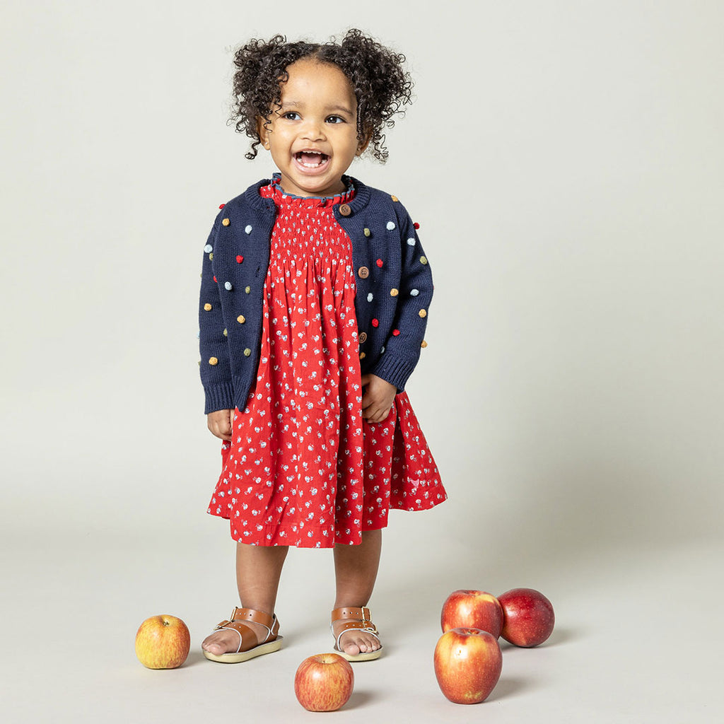 Stevie Dress - Tiny Red Roses