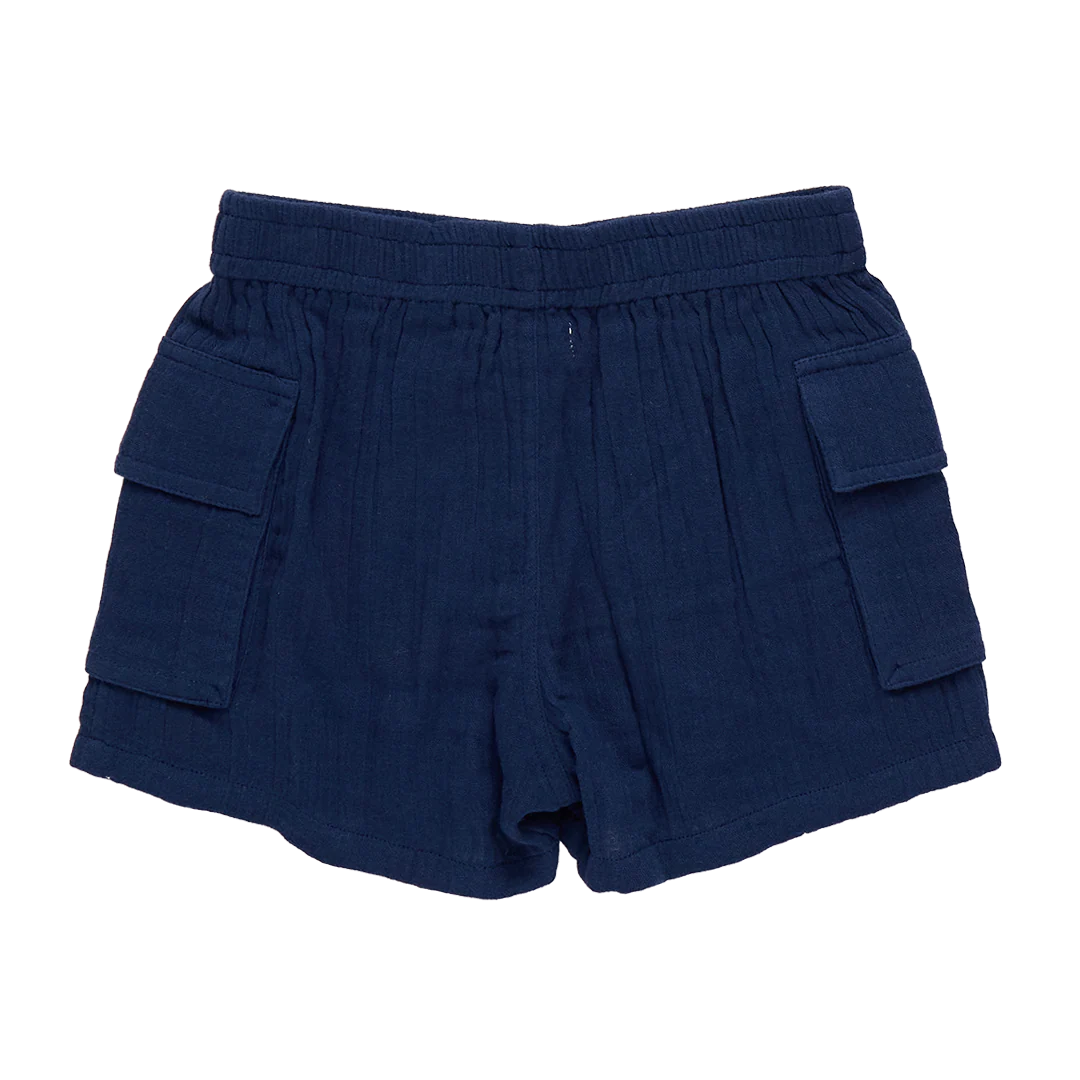 baby boys pull on short- navy