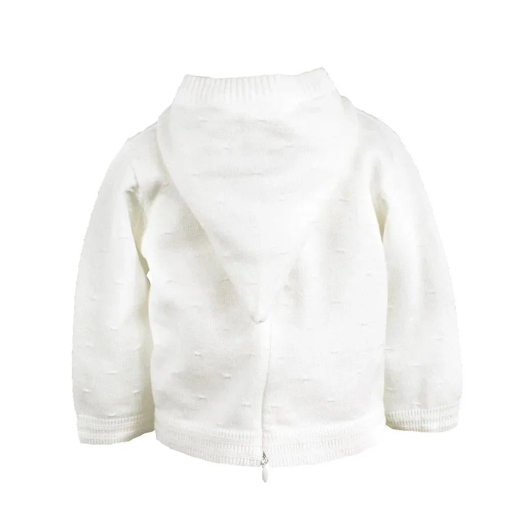 Back Zip Hooded Cardigan