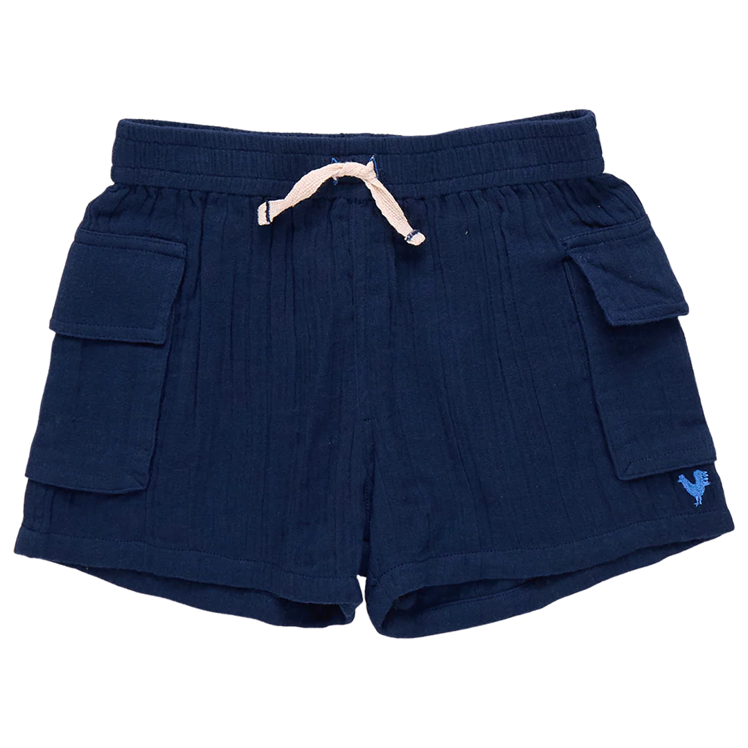 boys pull on short- navy