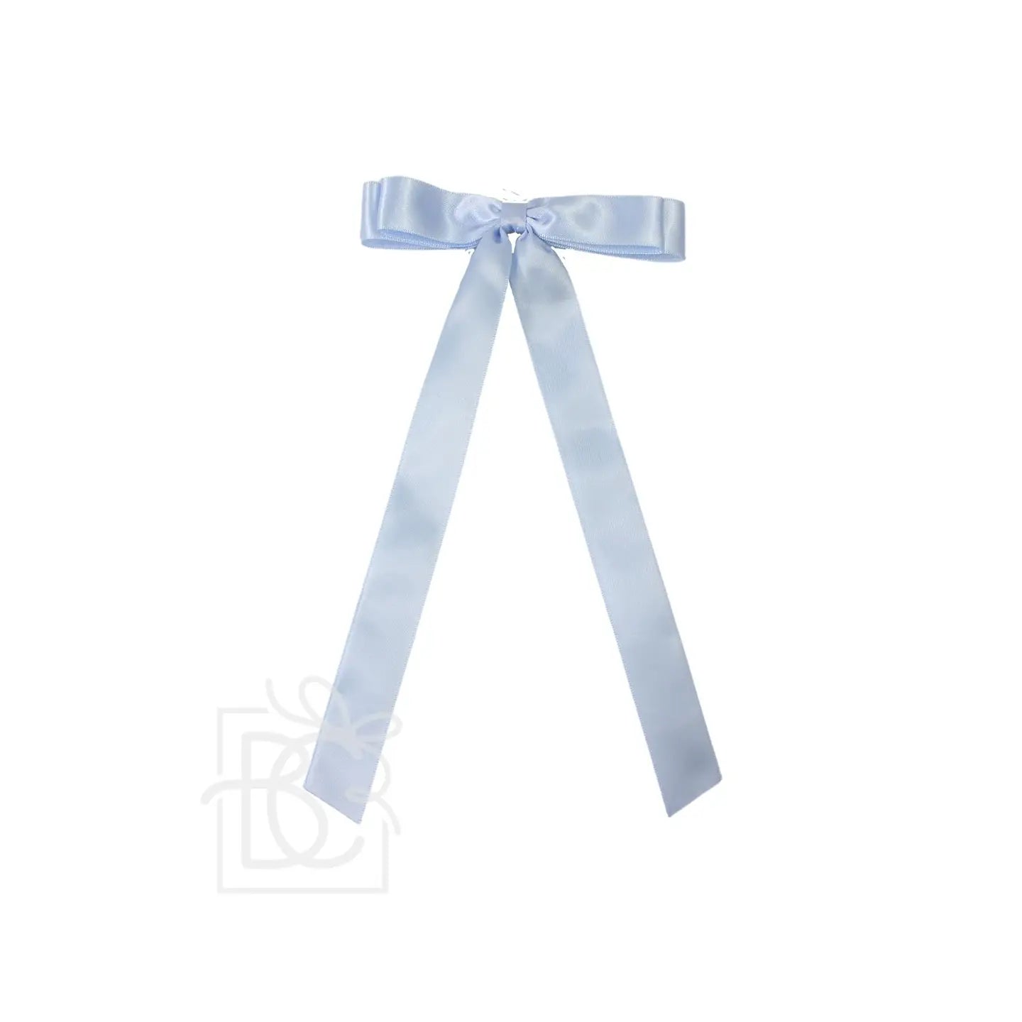 7/8" Satin Layered Tail Bow On Alligator Clip
