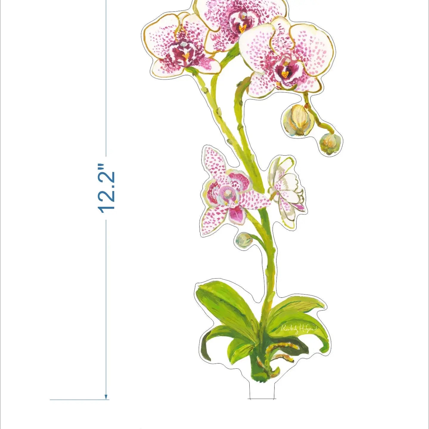 Acrylic Moon Orchid