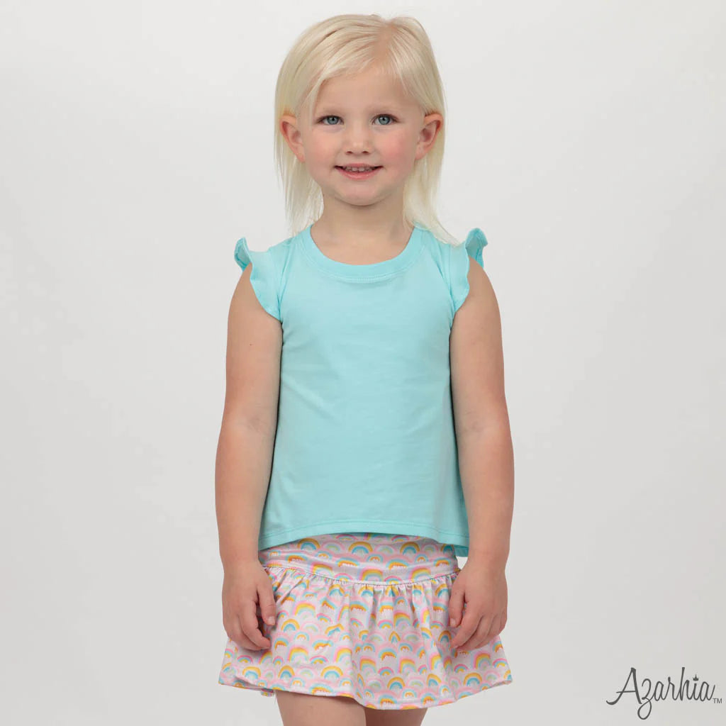 Pink Rainbows Gathered Skort