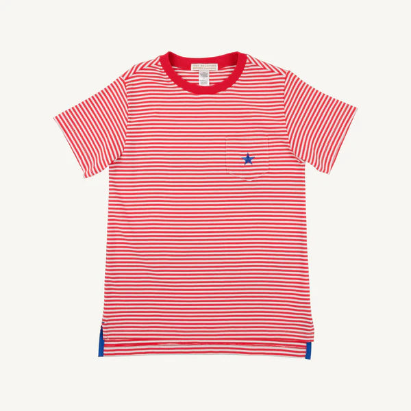 Carter Crewneck- Richmond Red Stripe Rockefeller Royal Star