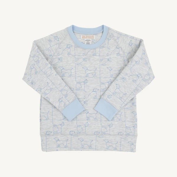 Cassidy Comfy Crewneck- Puppy Puzzle