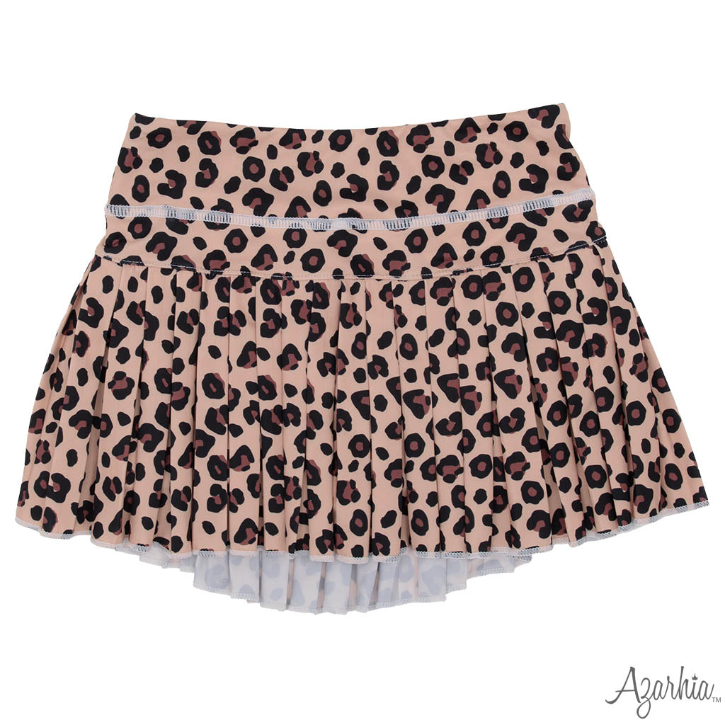 Mini Pleat Skort- Leopard