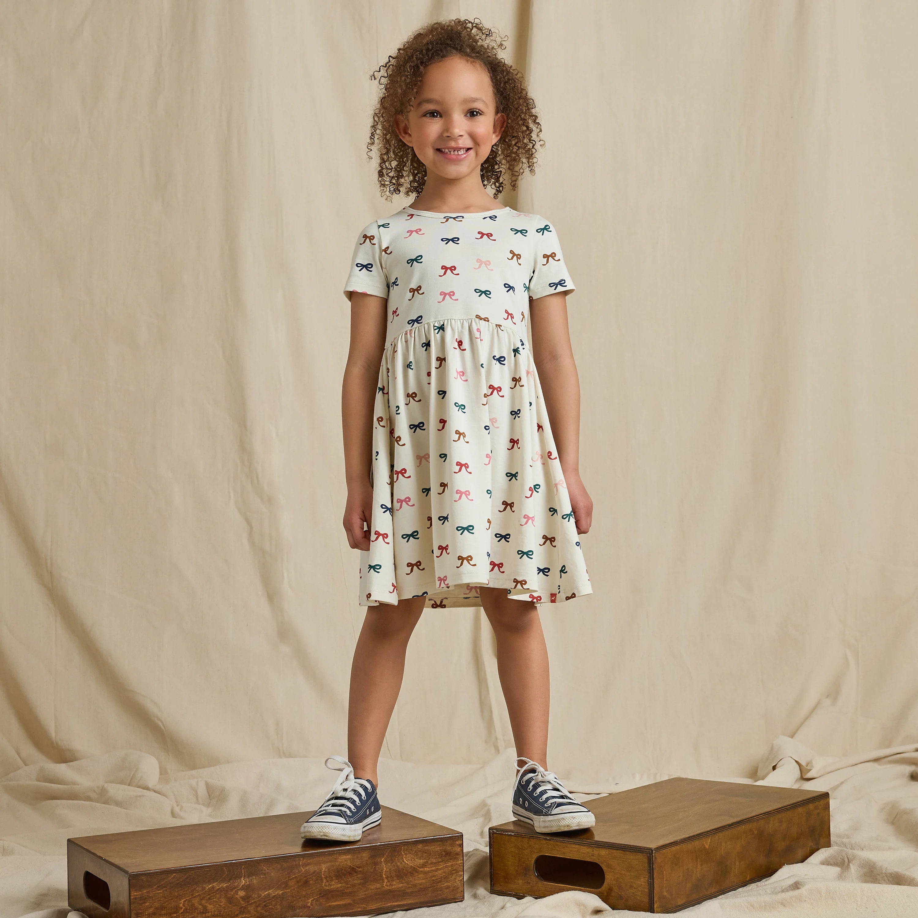 Sunny Dress- Tiny Bows