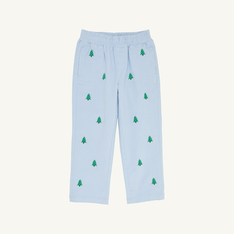 Critter Sheffield Pants- Buckhead Blue Christmas Trees