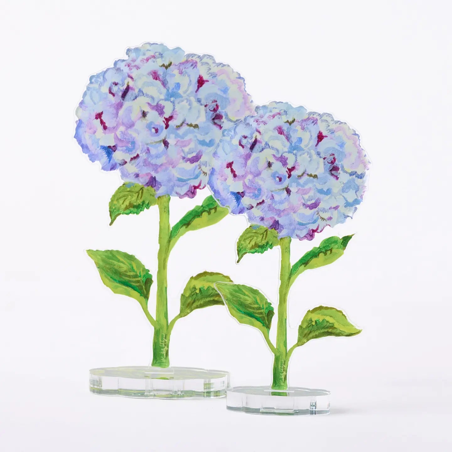 Acrylic Smoky Purple Hydrangea