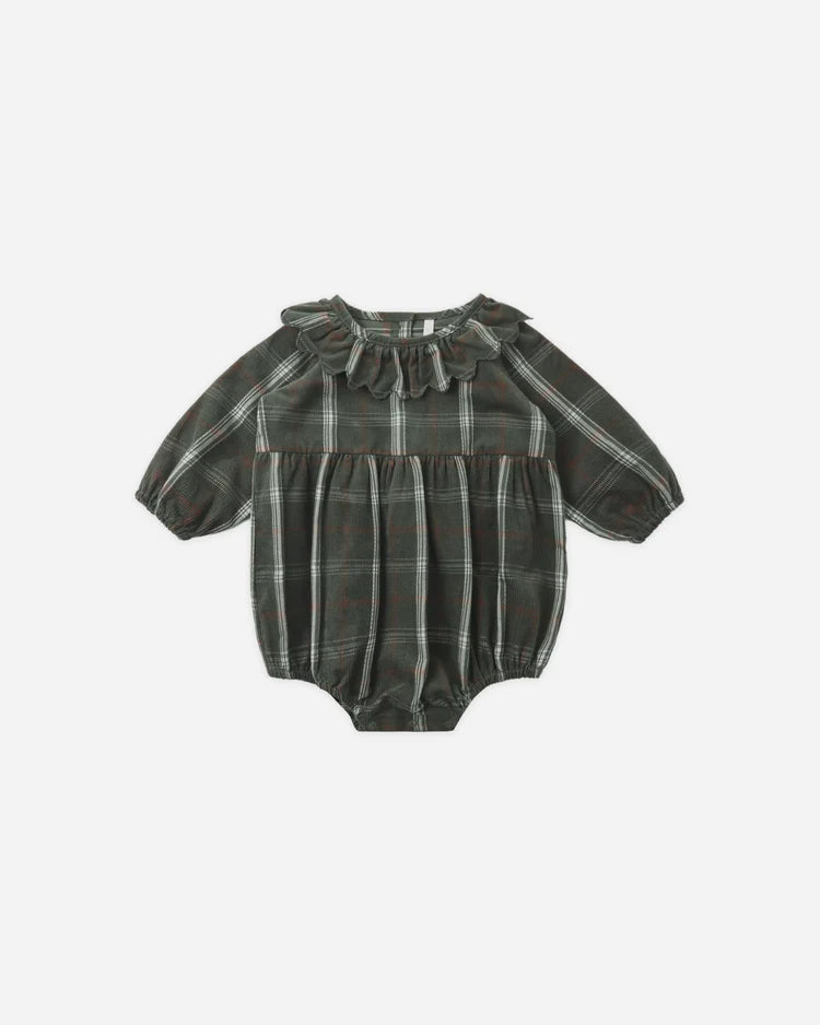 Freya Romper- Holiday Plaid
