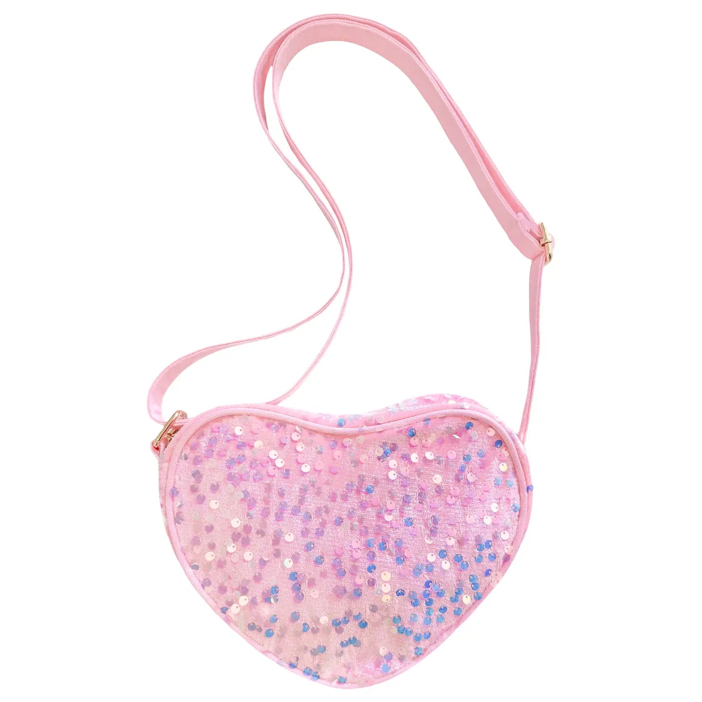 Pink Sparkle Heart Purse