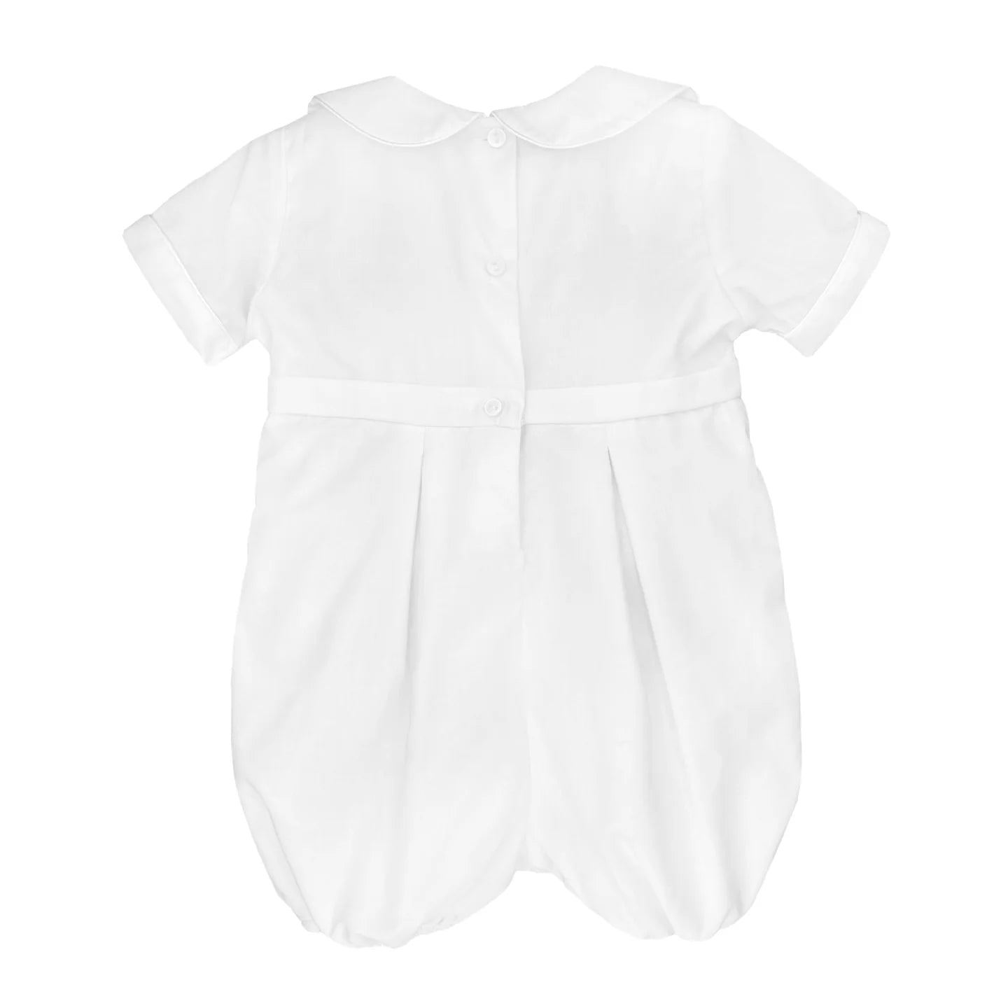 Embroidered Cross Christening Romper