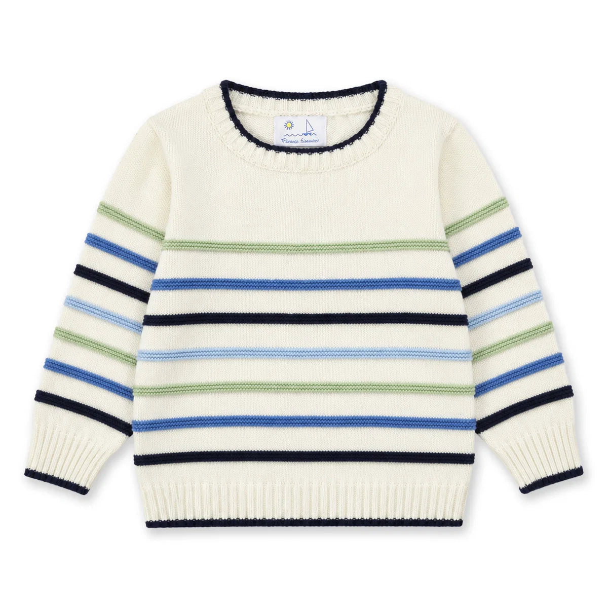 Knit Sweater with Raised Stripes