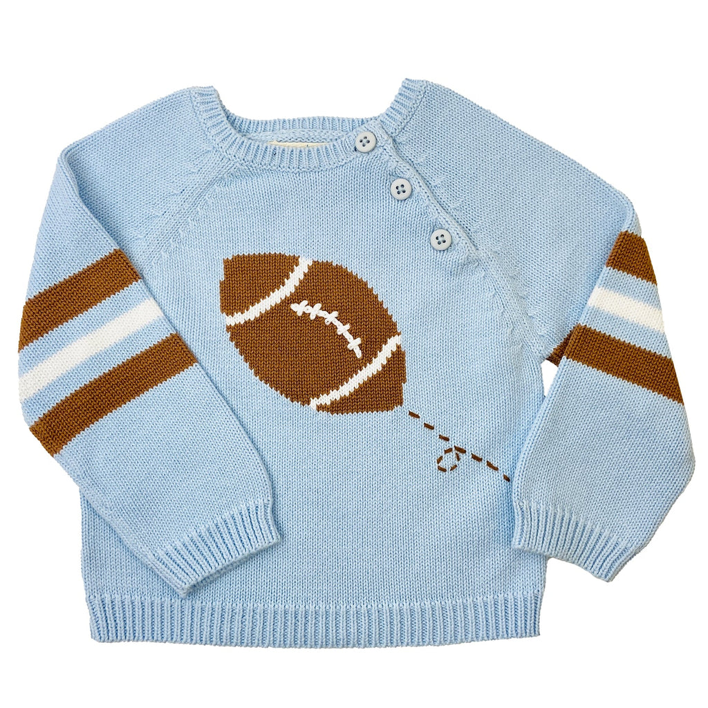 Football Cotton Knit Sweater