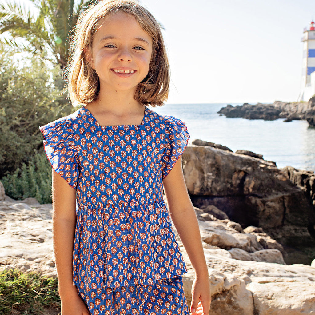 Elsie 2-Piece Set - Blue Lisbon Ditsy