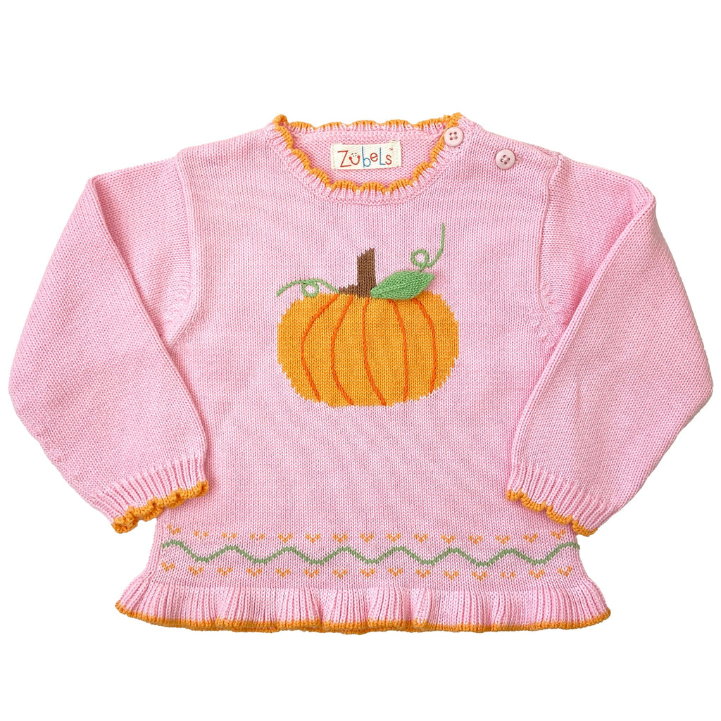 Pumpkin Cotton Knit Sweater