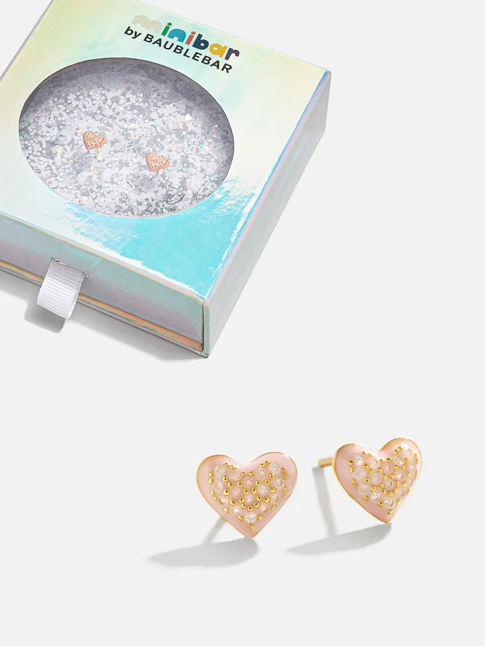 MiniBar Heart Studs