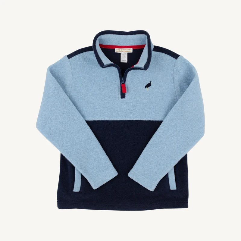 Hayword Half-Zip- Barrington Blue Fleece
