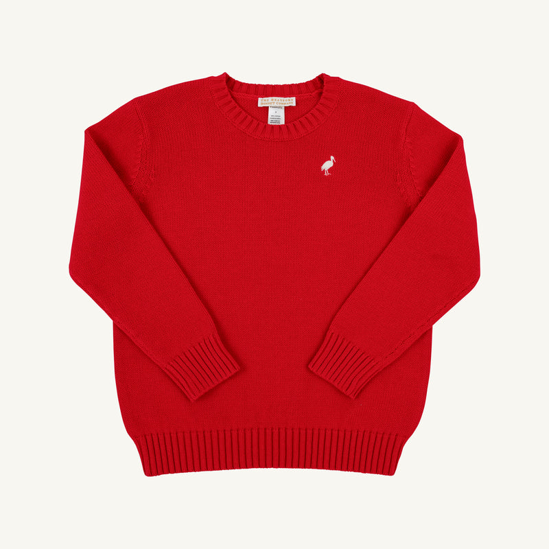 Isaac's Sweater- Richmond Red/Palmetto Pearl