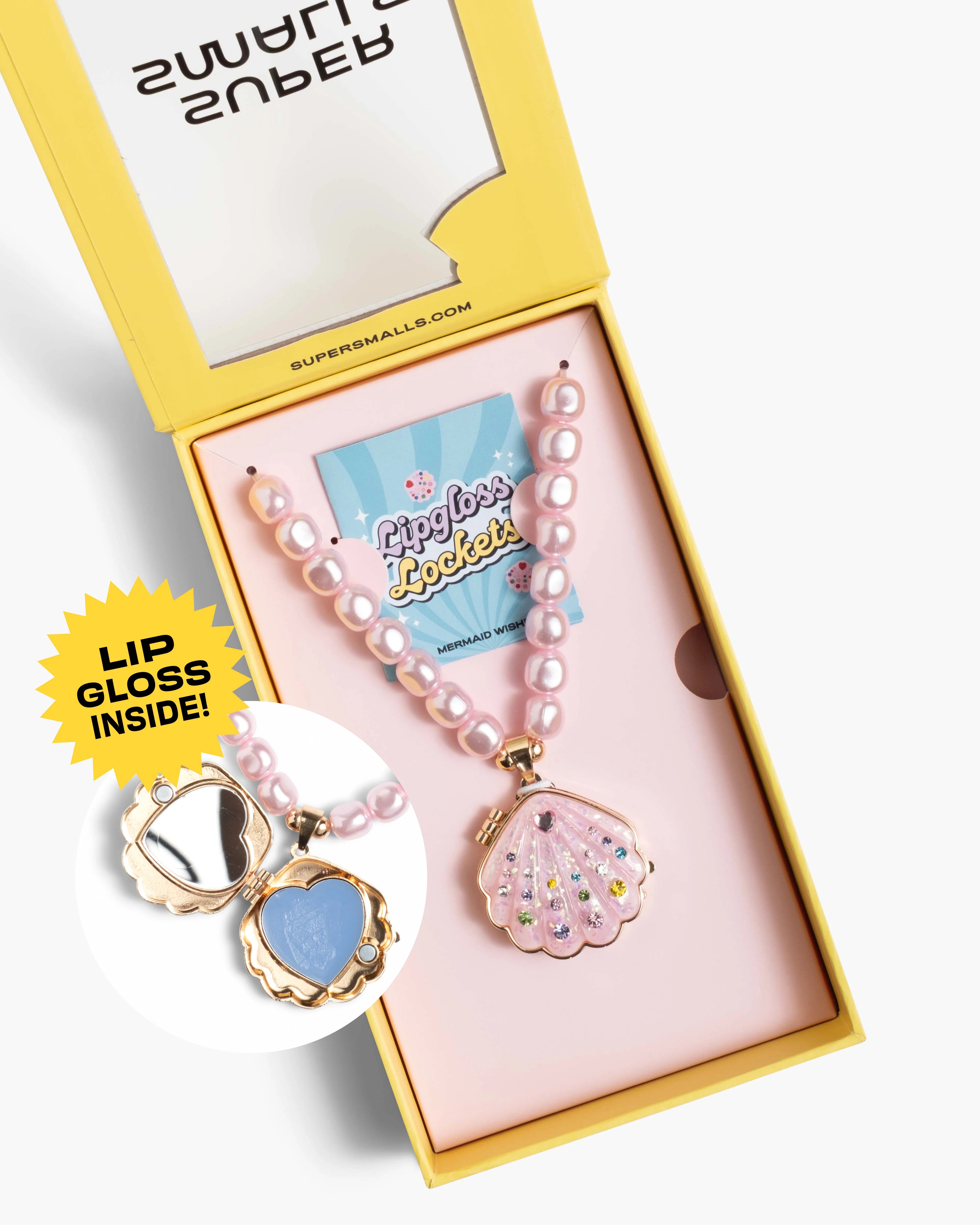Sparkle Shell Lipgloss Locket