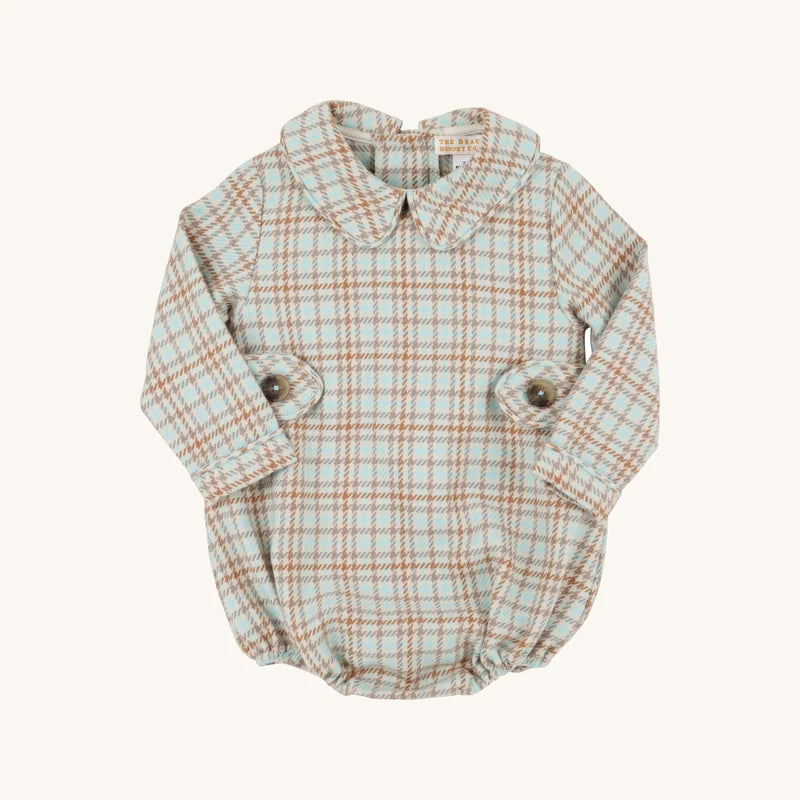 Long Sleeve Brentley Bubble- Henry Clay Houndstooth