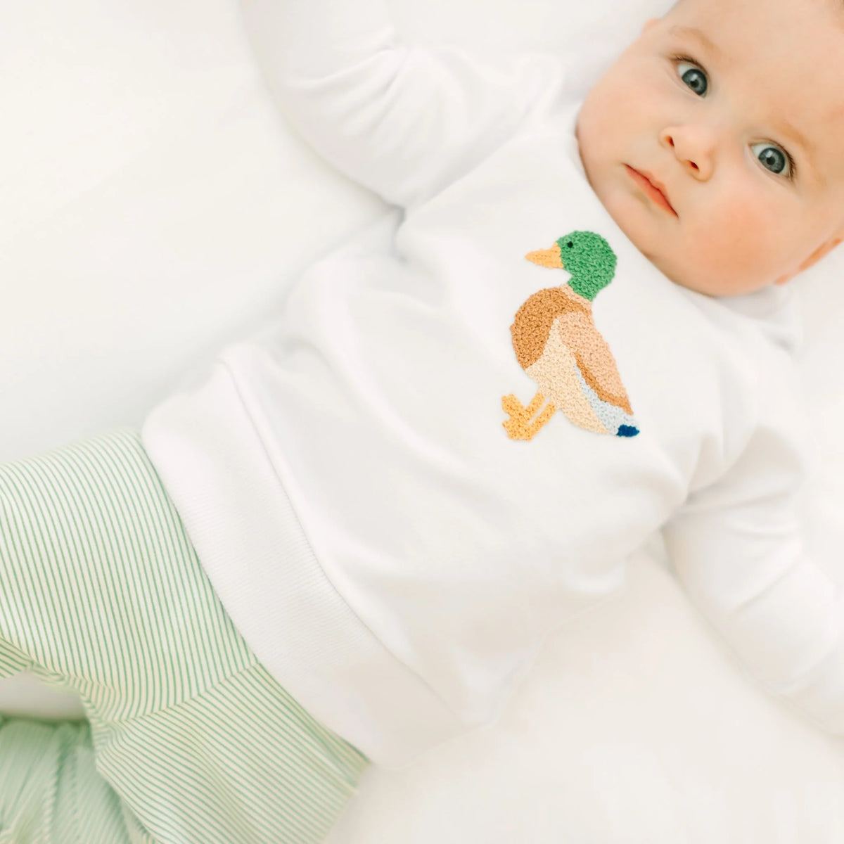 Mallard Moments Hand Emb Sweatshirt + Jogger Pant