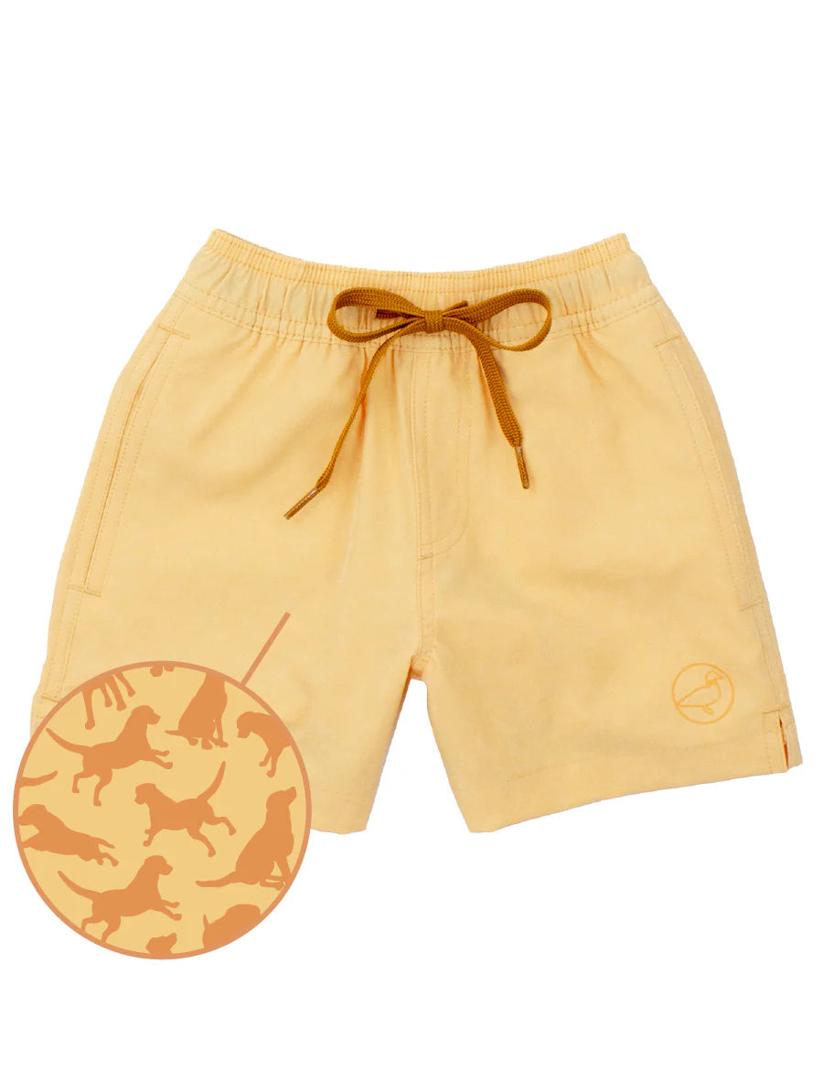 Splash Swim Trunk- Hidden Dog Pattern
