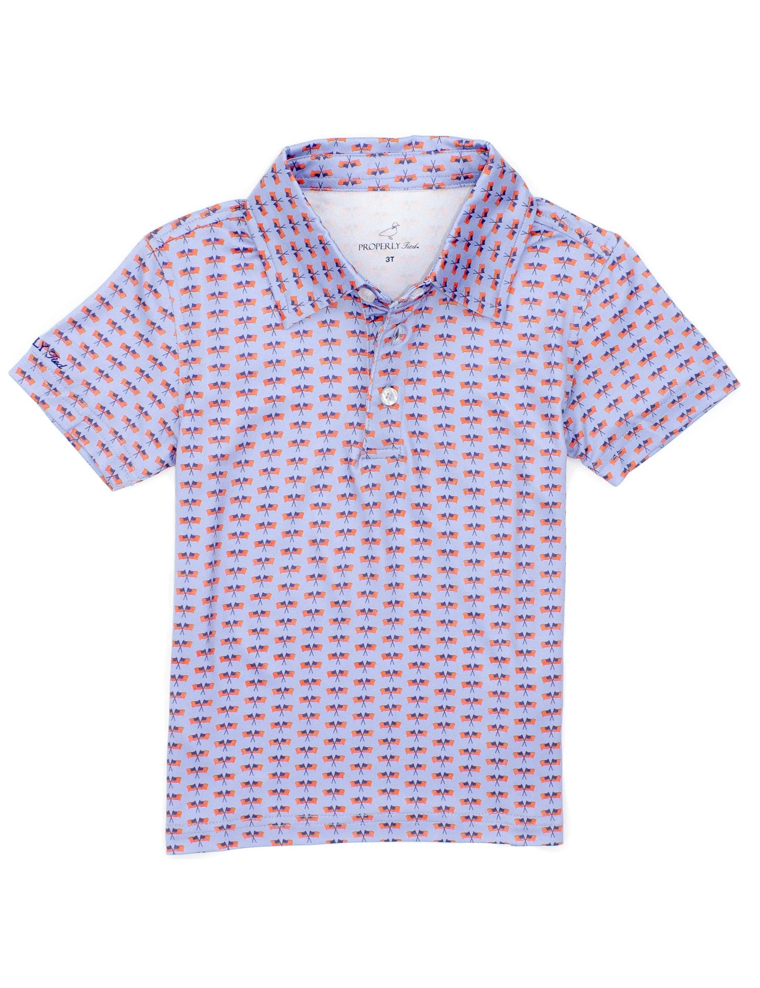 Inlet Polo- Freedom Flag