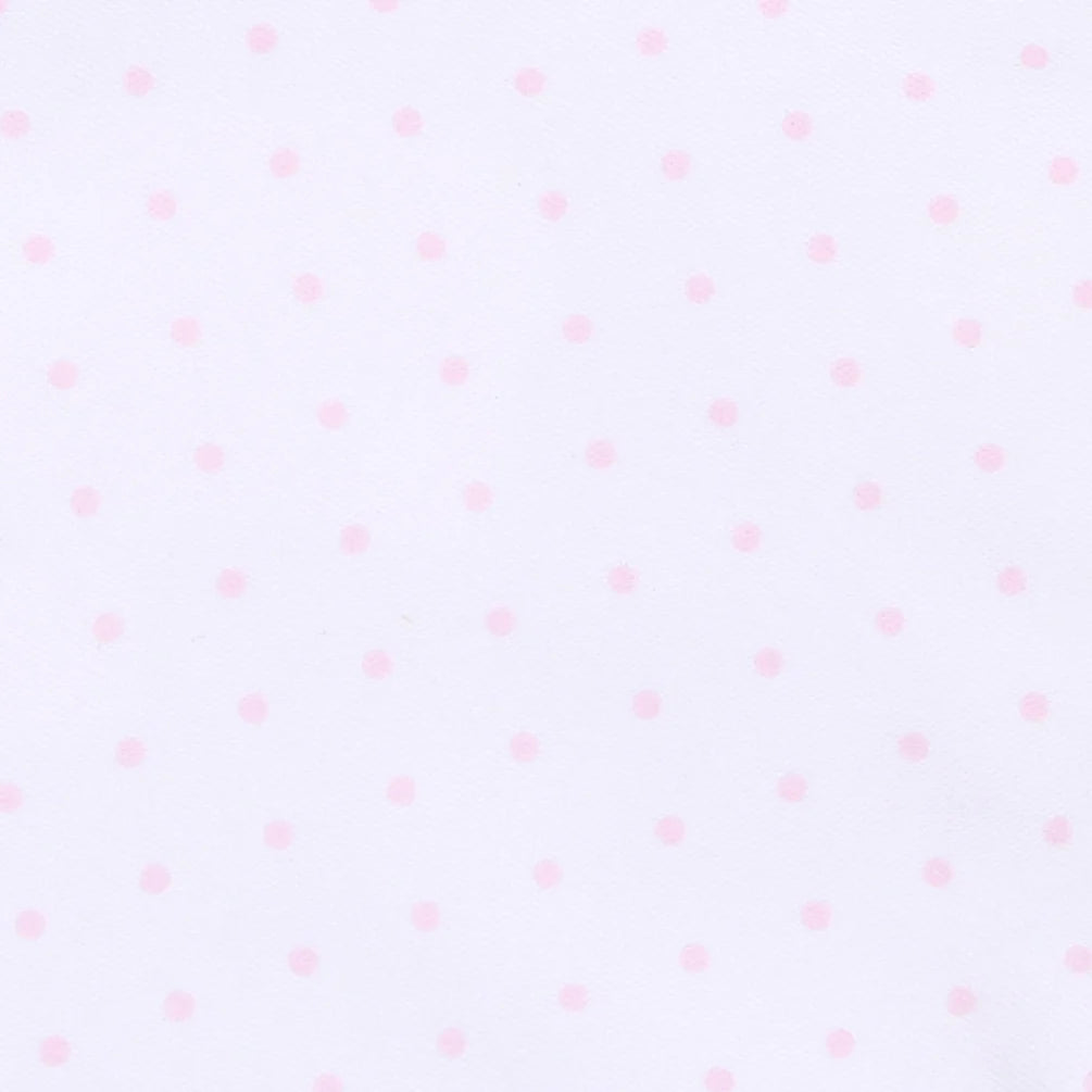 Mini Dots Footie - Pink