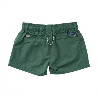Boys Outrigger Performance Short- Smoke Pine