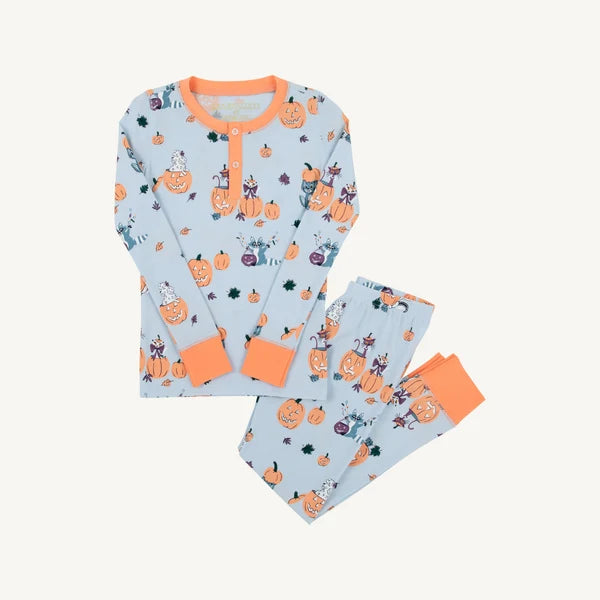 Payton Pajama Set- Candy and Critters Buckhead Blue