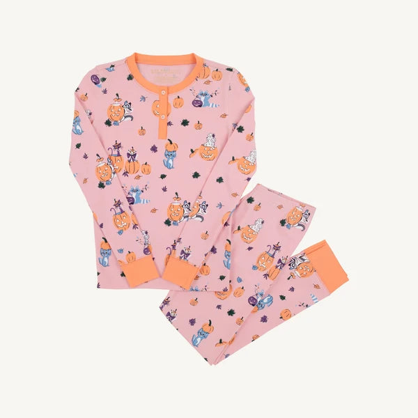 Payton Pajama Set- Candy and Critters Sandpearl Pink