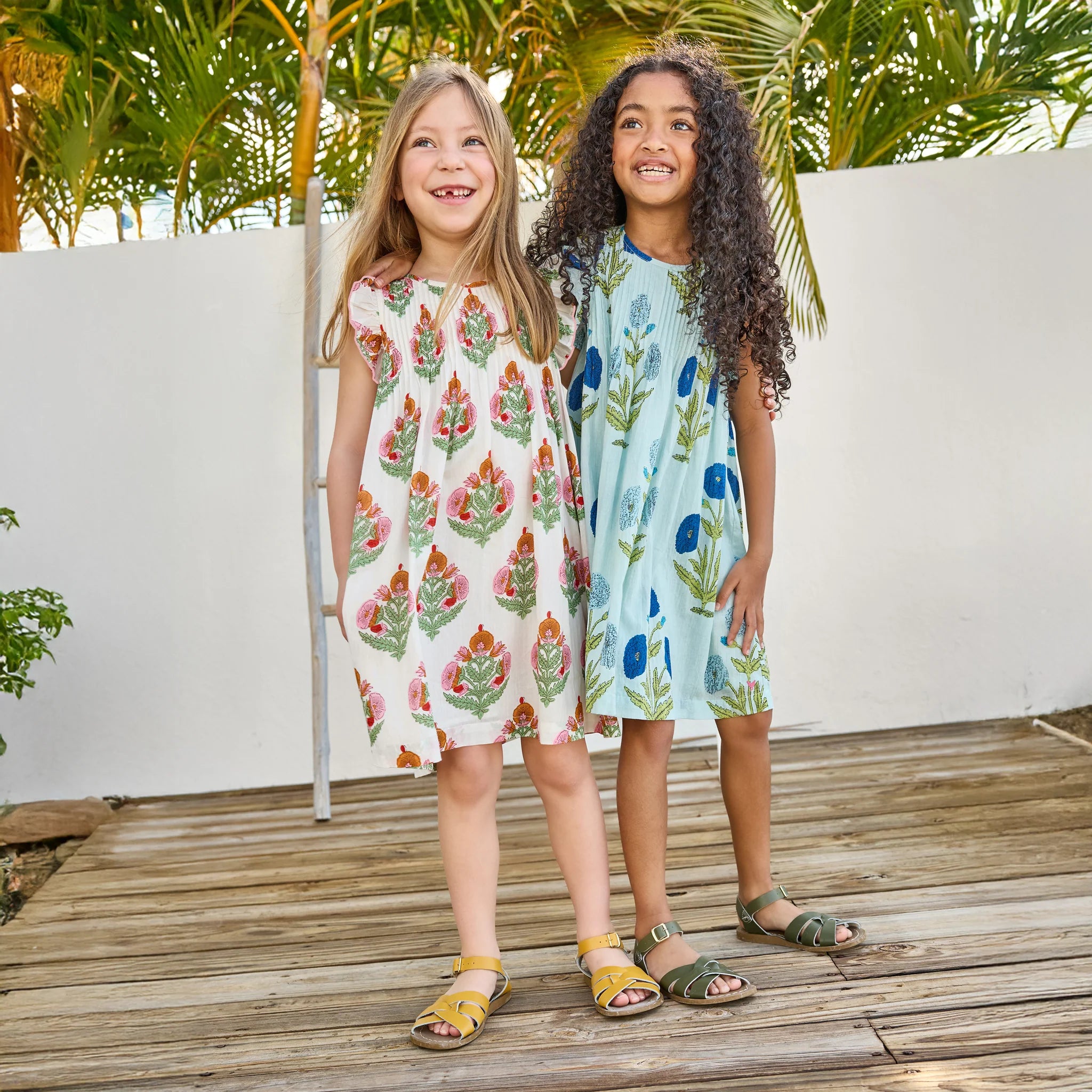 Jaipur Dress- Light Blue Dandelion