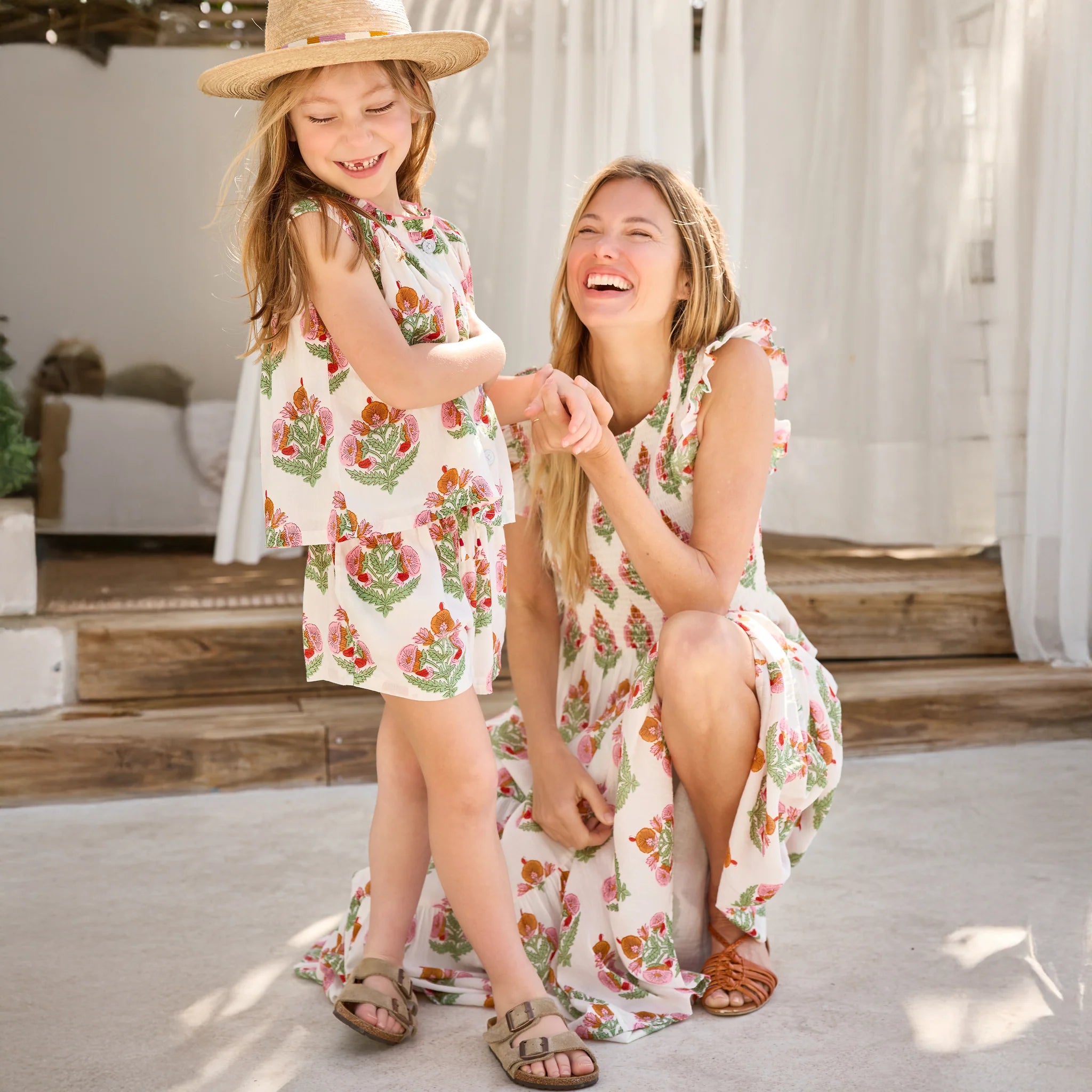 Misha 2-PC Set- Pink Bellflower
