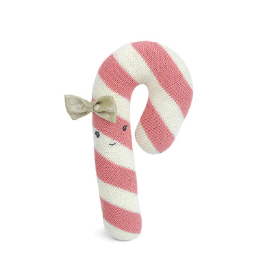 Candy Cane Knit Toy