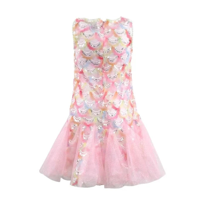 Pinky Mermaid Magic Tutu Dress