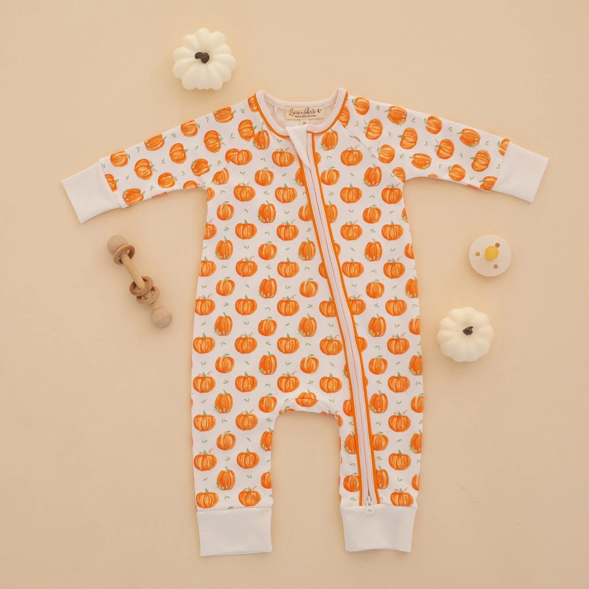 Pumpkin Grove Zip Playsuit