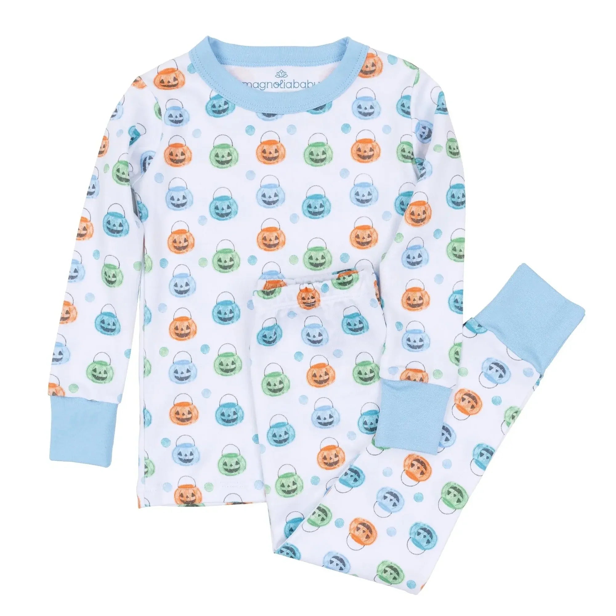 Pumpkin Party PJ Set- Blue