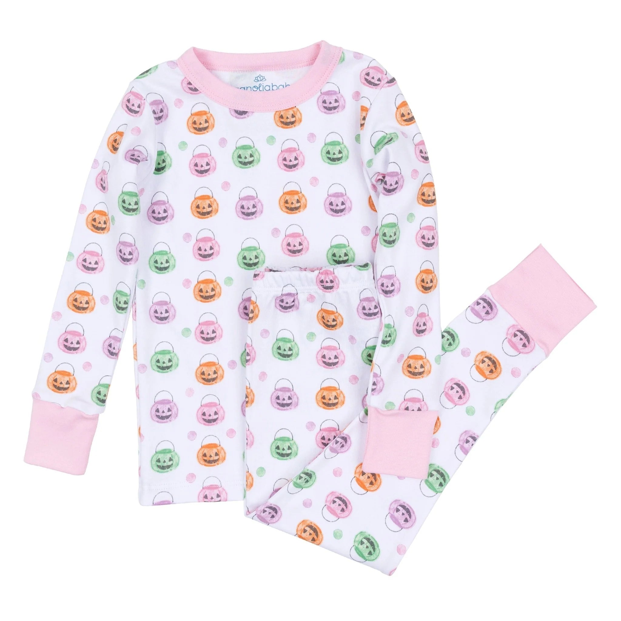 Pumpkin Party PJ Set- Pink
