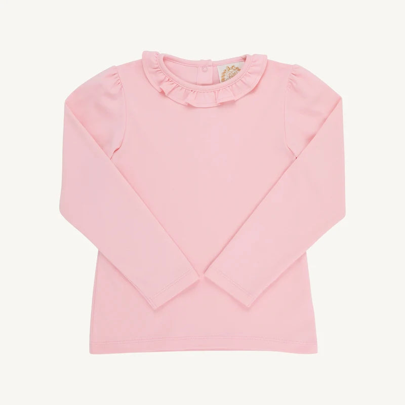 Reece Ruffle Top- Sandpearl Pink