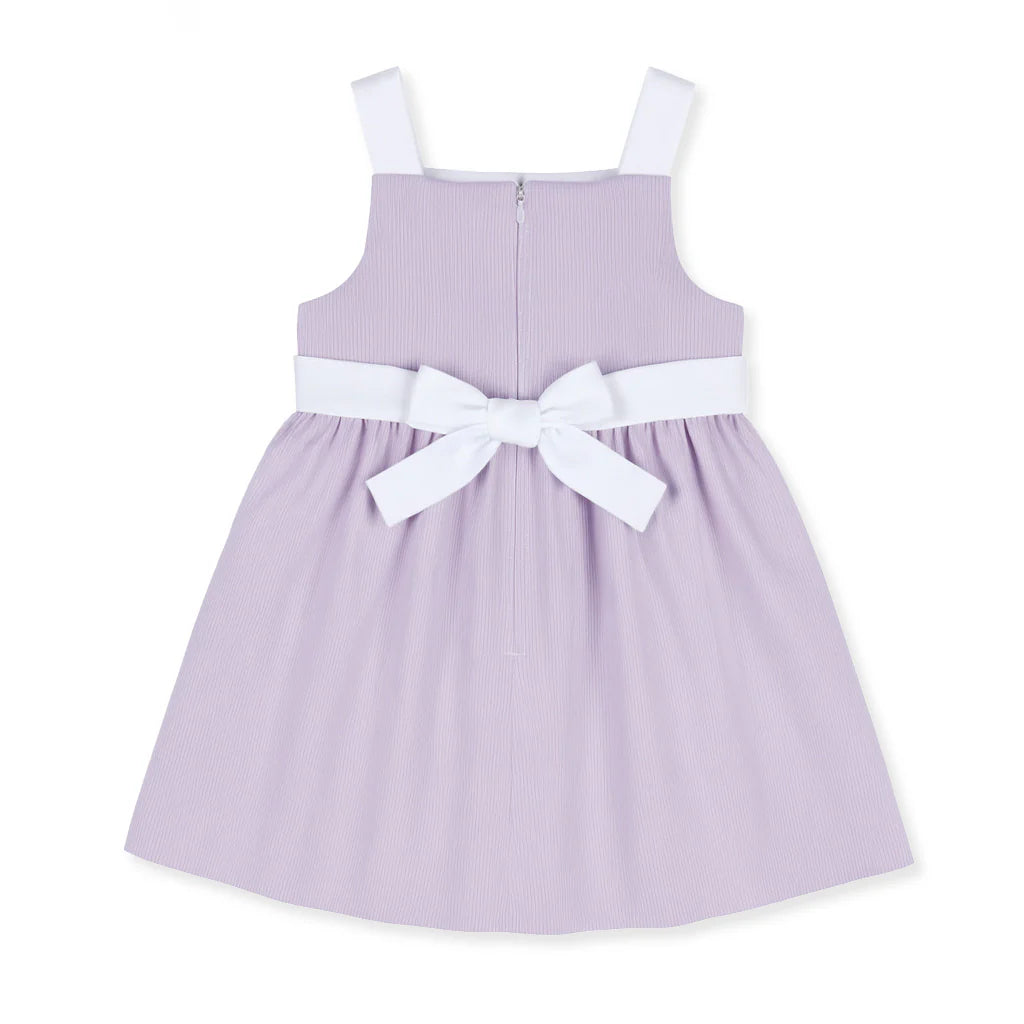 Pincord Dress with Flowers