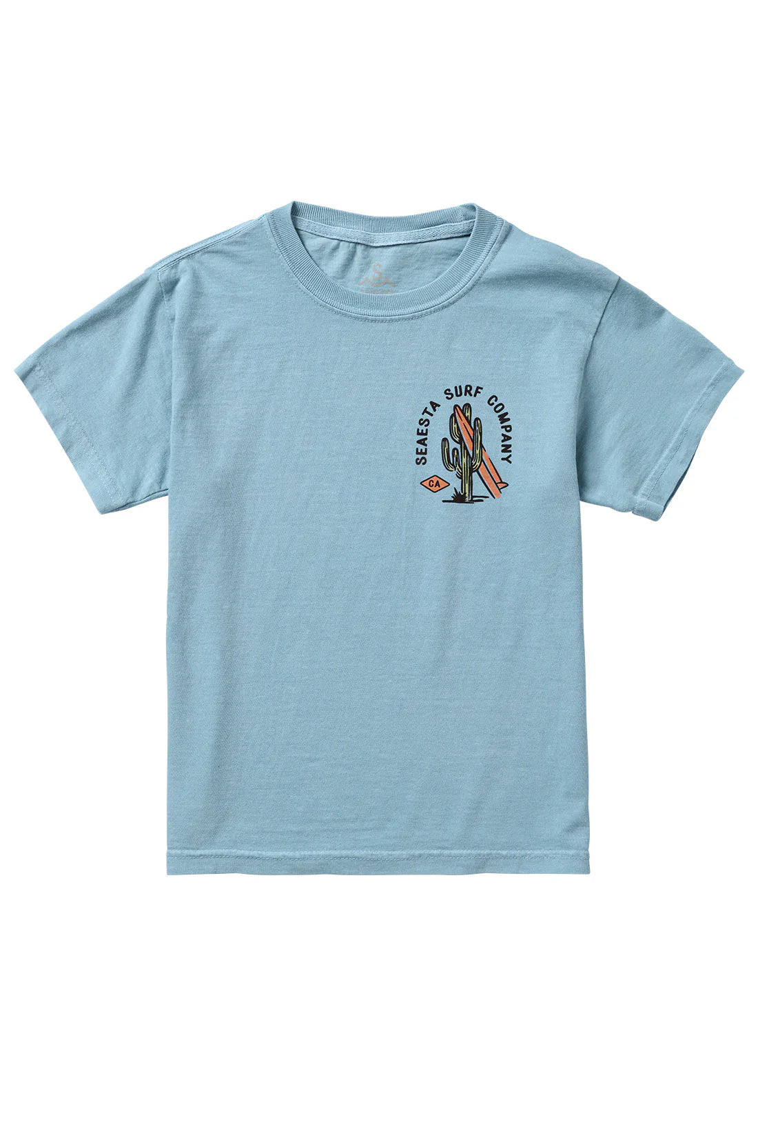 Surf Cactus Tee-  Sky Blue