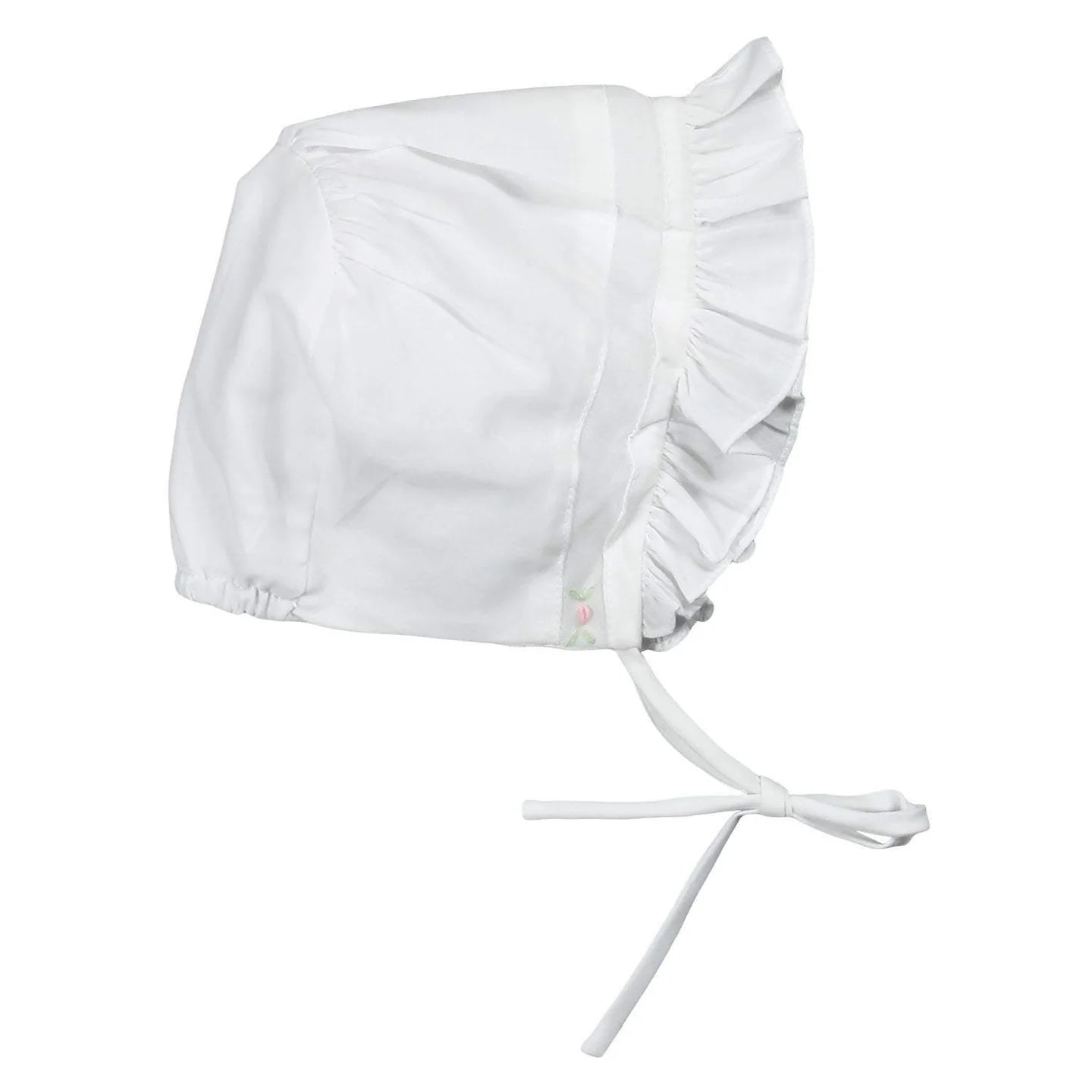 Smocked White Daygown with Voile Insert