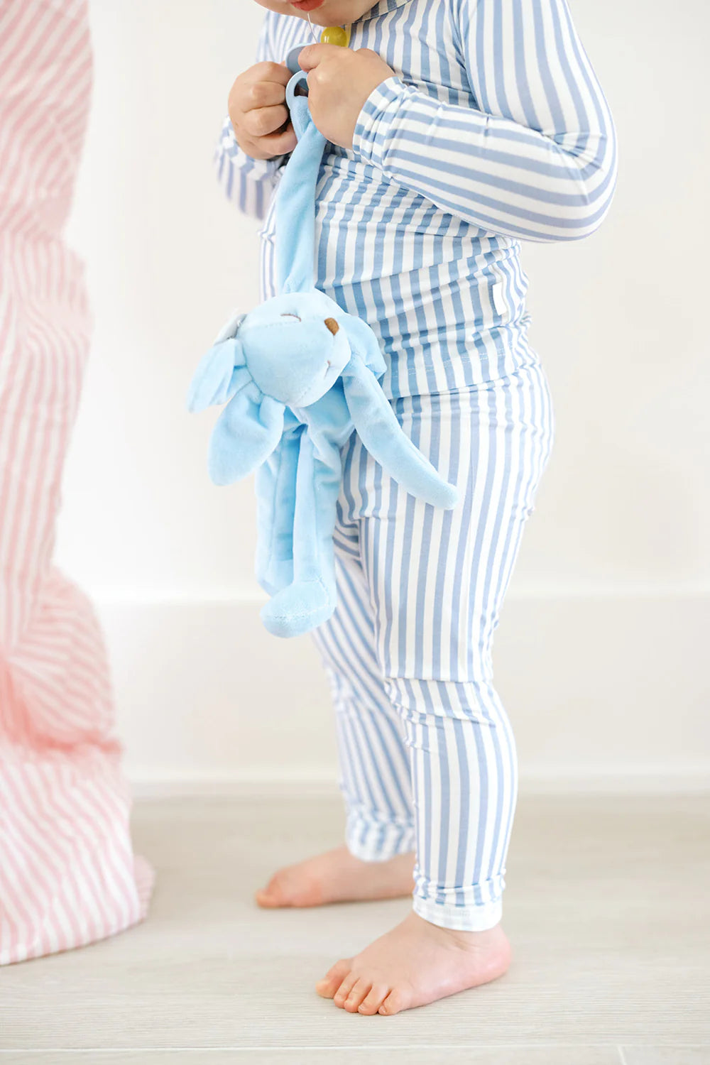 Pajama Set 2 Piece - Light Blue Cabana Stripe