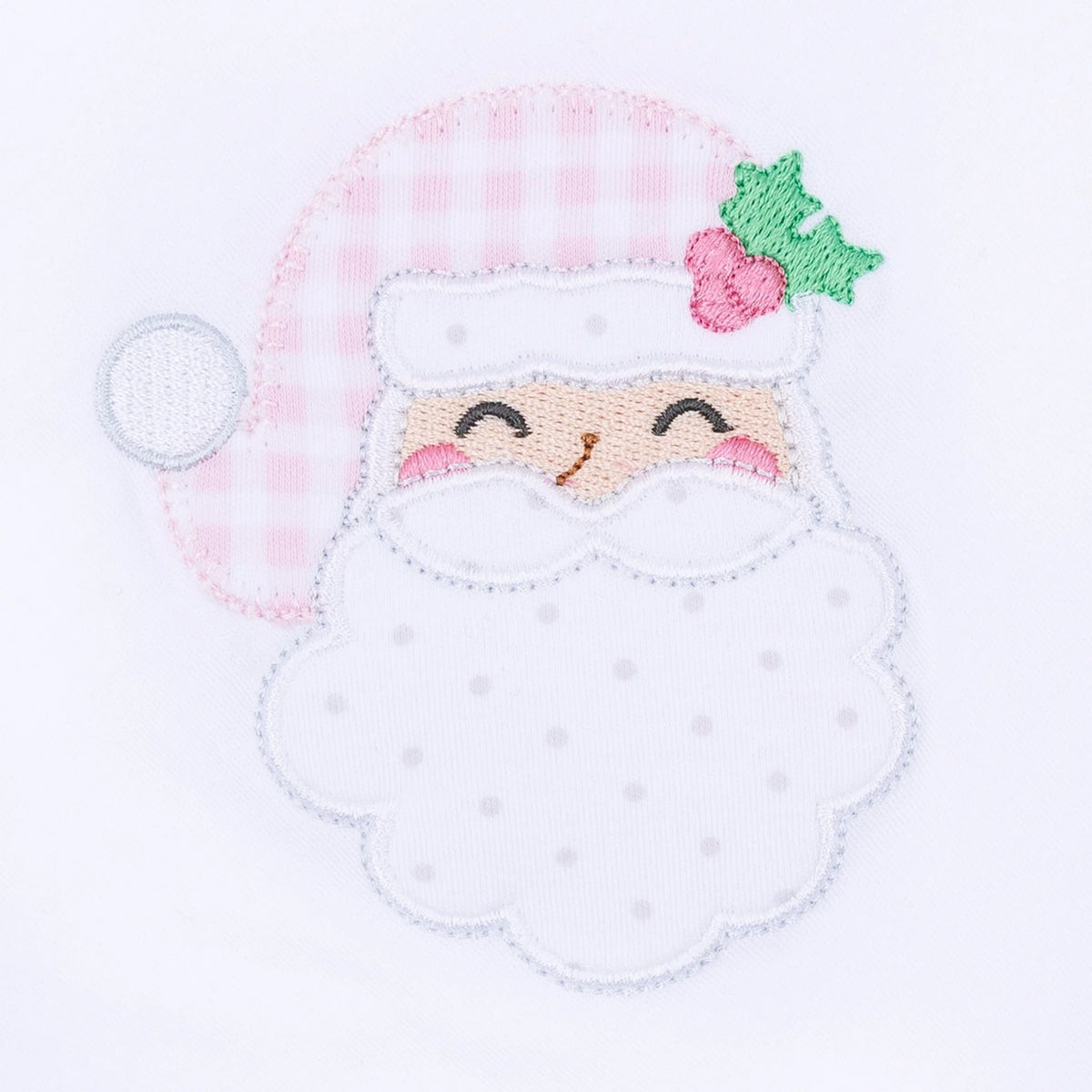Sweet St Nick Ruffle Zip Footie - Pink