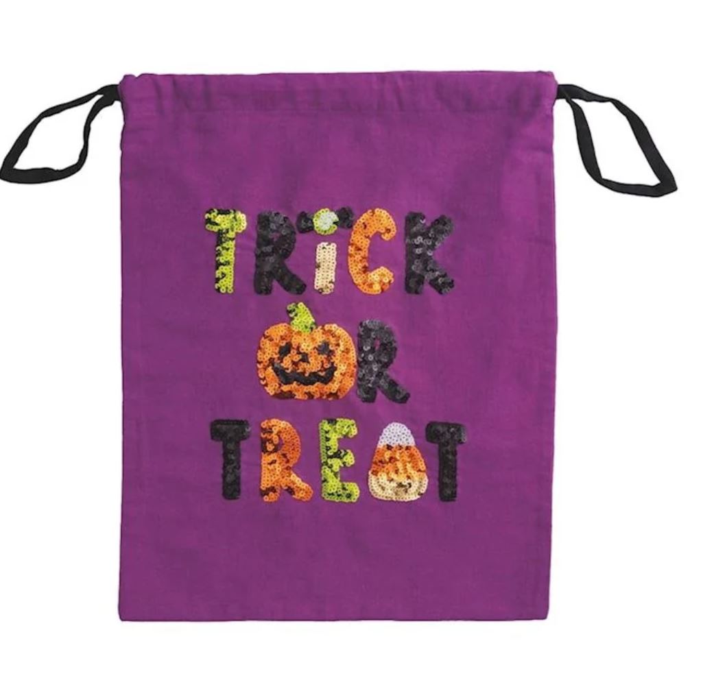 Sequin Trick or Treat Pillowcase